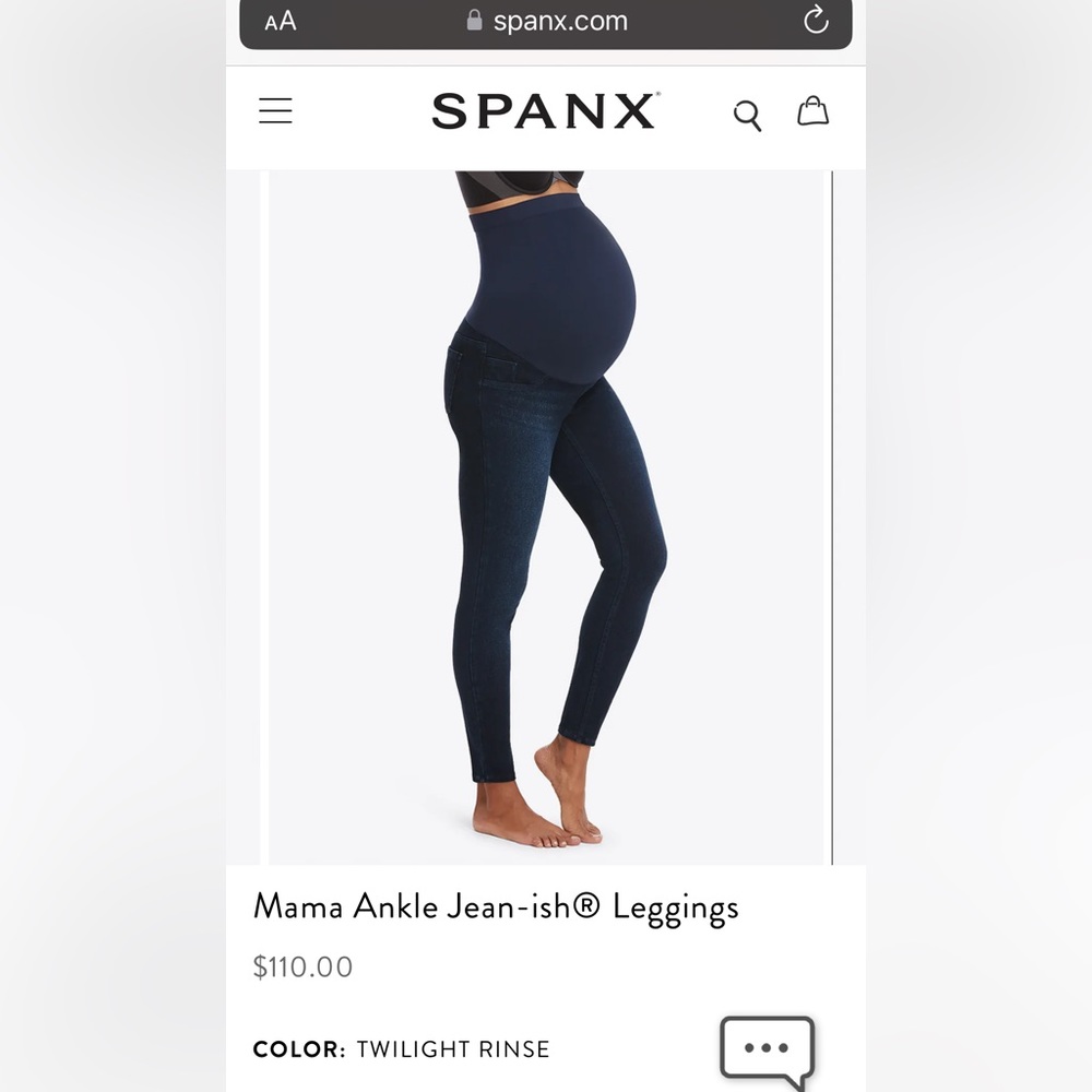 NWT SPANX Mama Ankle Jean-ish Leggings